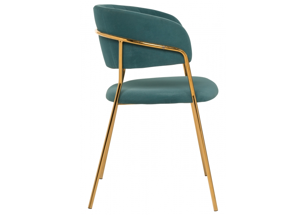 Стул Камелия зеленый/золото