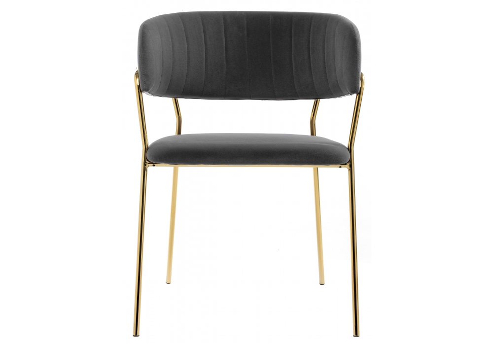 Стул Камелия серый/золото